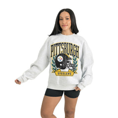 NFL Pittsburgh Steelers Gameday Couture Women's Heritage Premium Fleece Pullover Sweatshirt