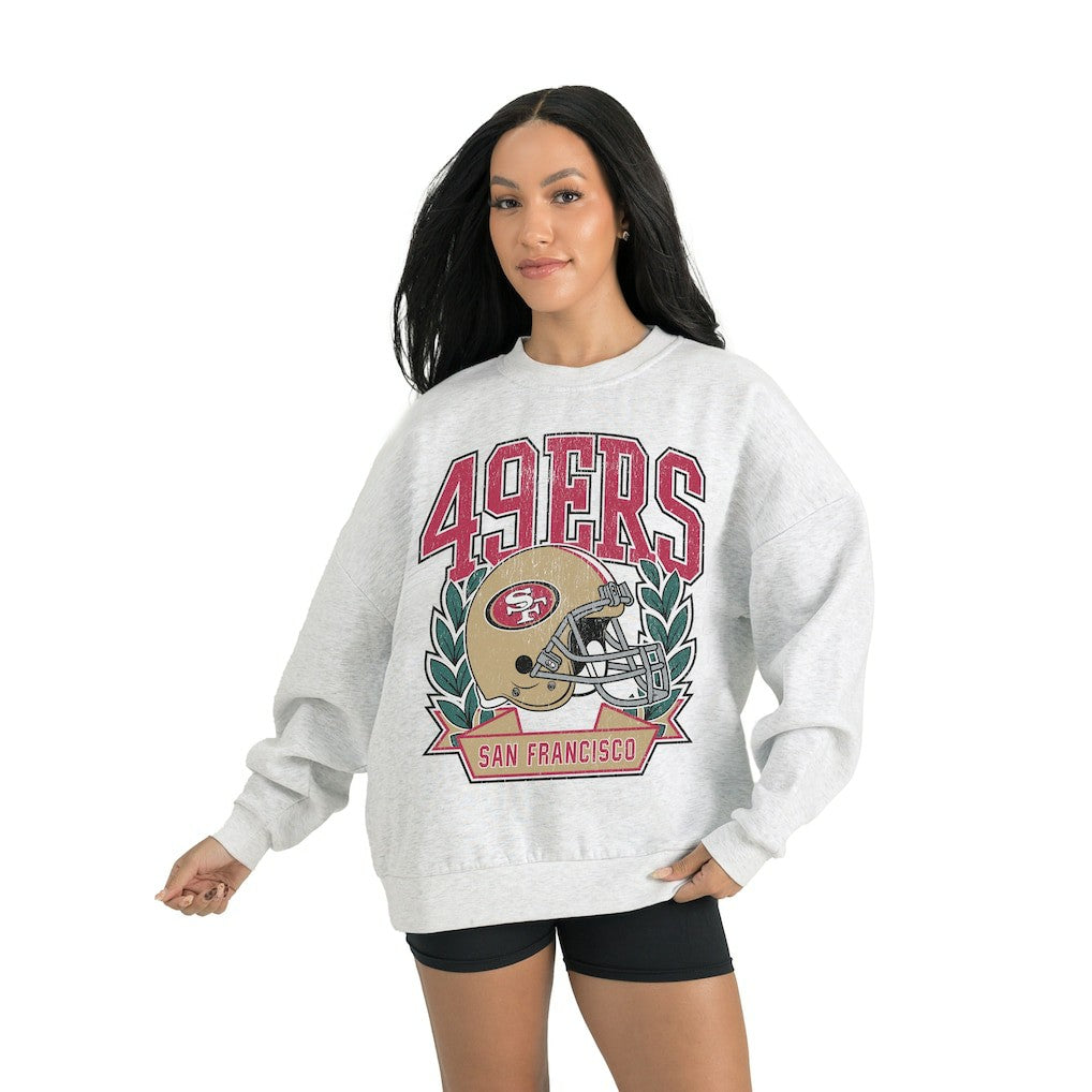 NFL San Francisco 49ers Gameday Couture Women's Heritage Premium Fleece Pullover Sweatshirt
