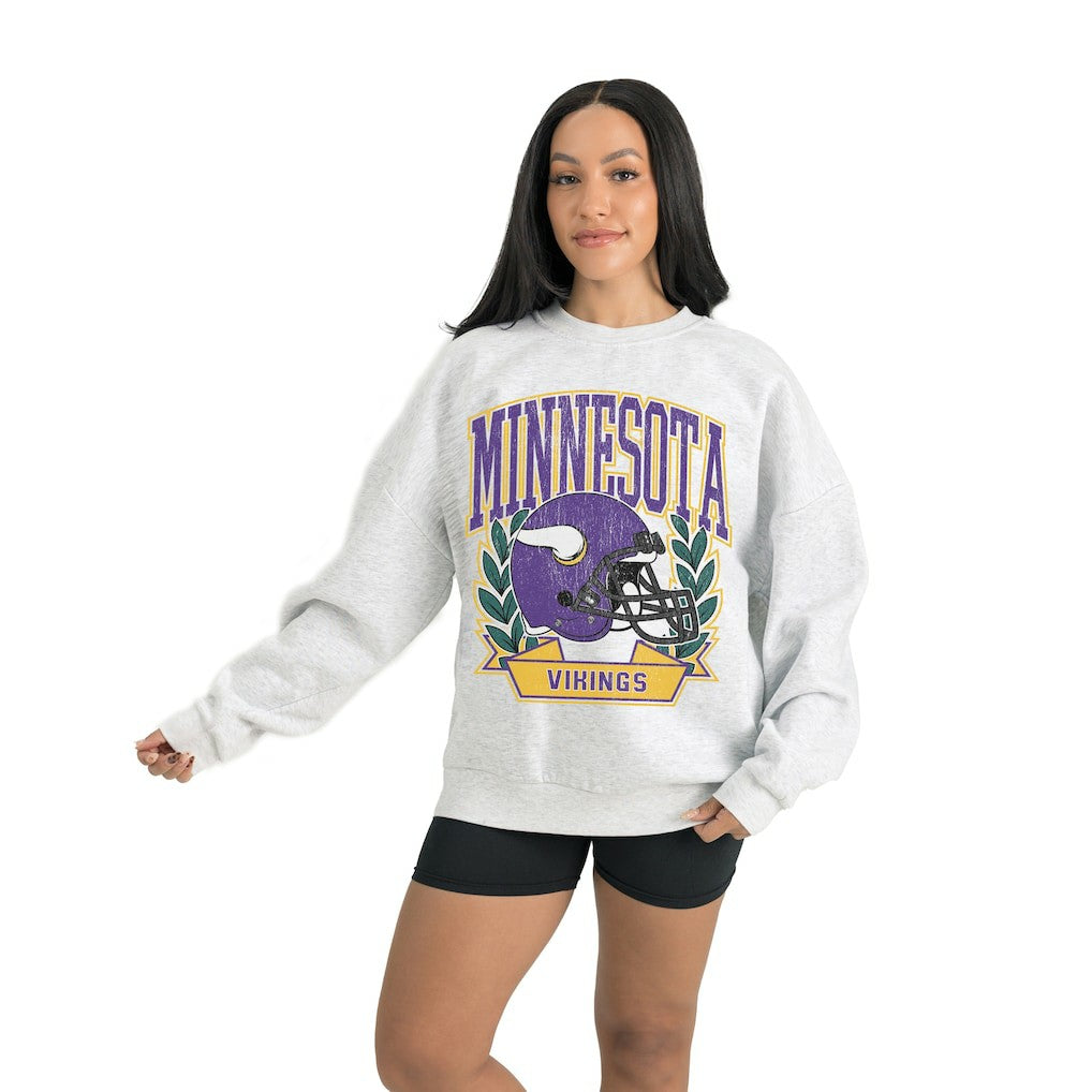 NFL Minnesota Vikings Gameday Couture Women's Heritage Premium Fleece Pullover Sweatshirt