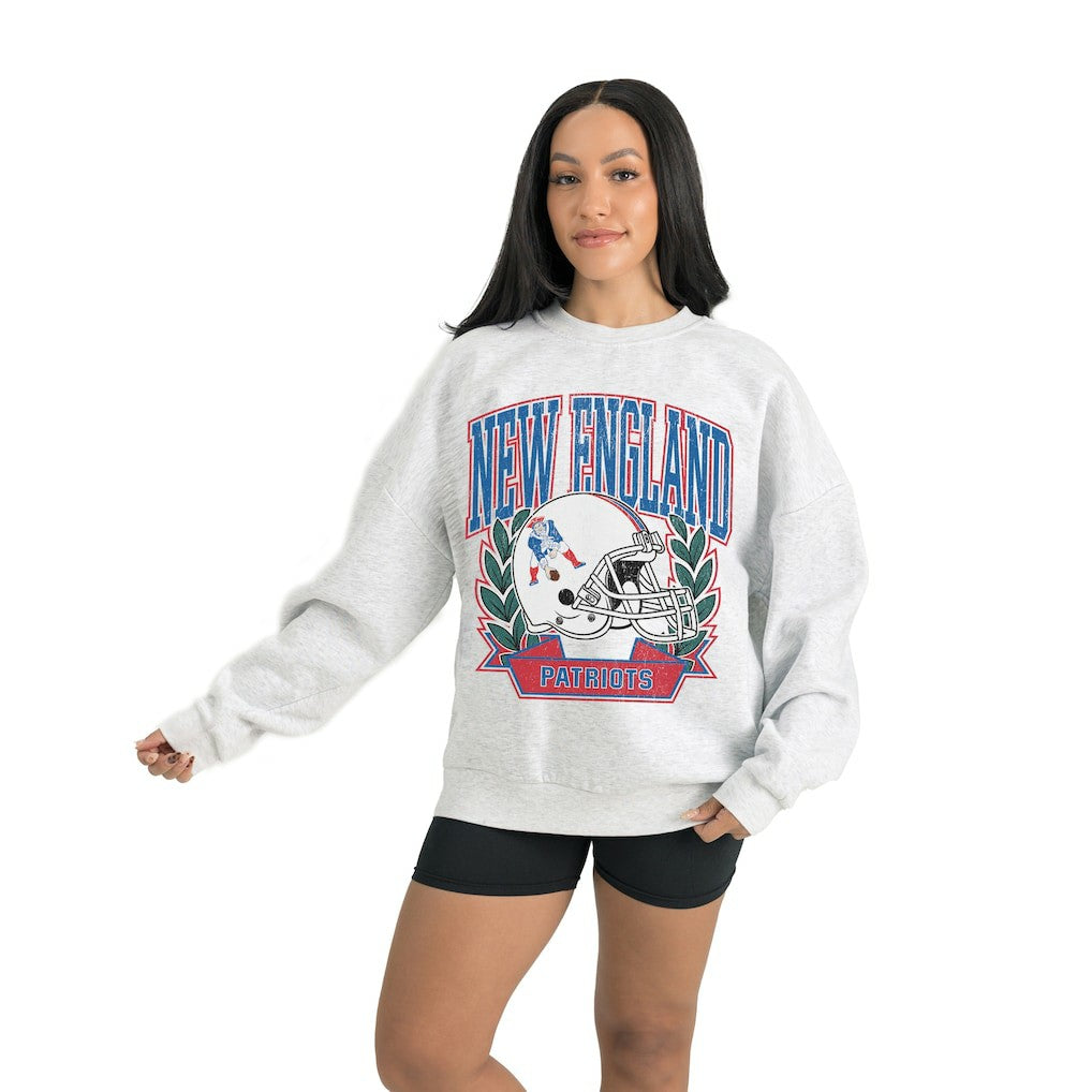 NFL New England Patriots Gameday Couture Women's Heritage Premium Fleece Pullover Sweatshirt