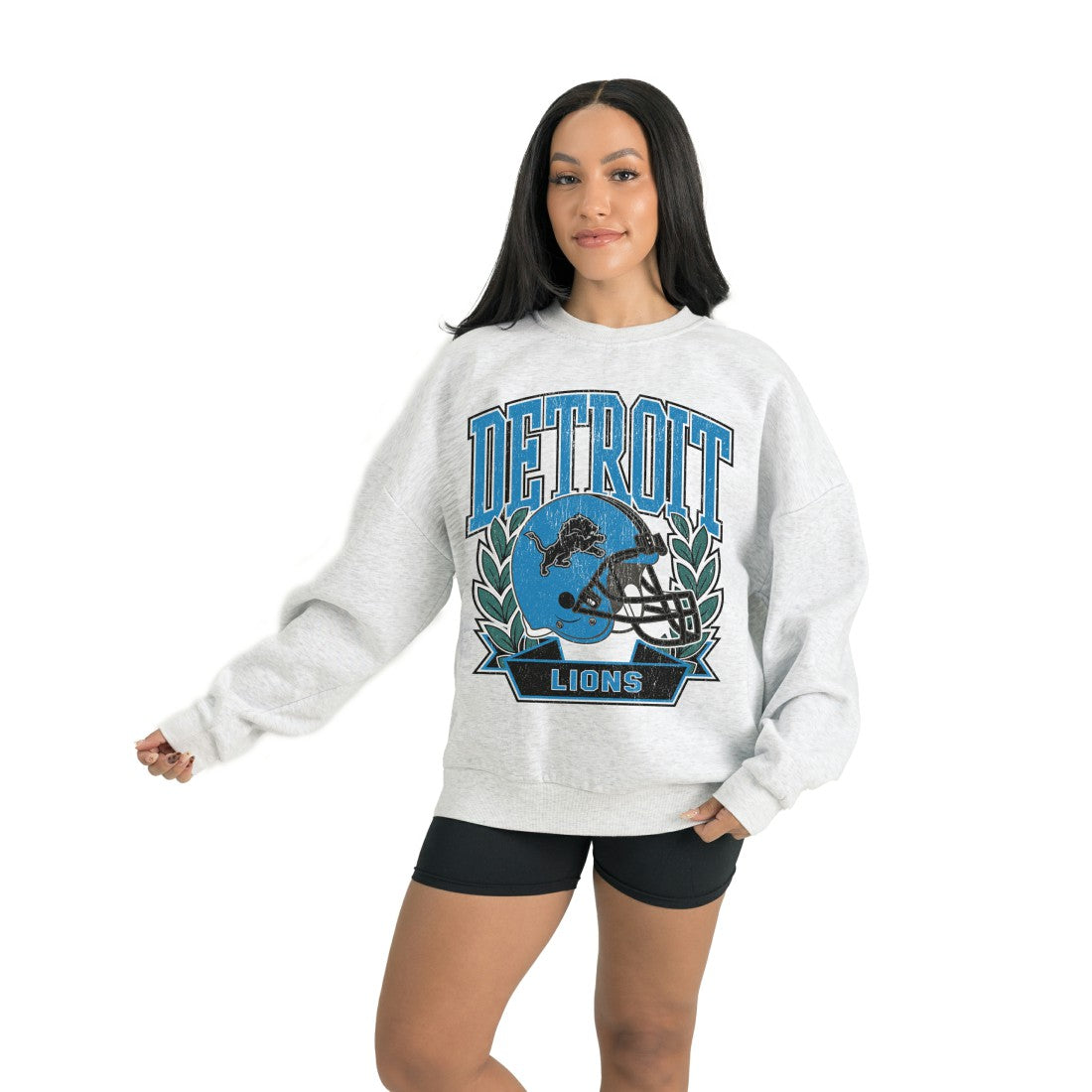 NFL Detroit Lions Gameday Couture Women's Heritage Premium Fleece Pullover Sweatshirt