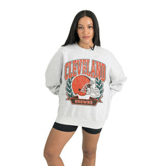 NFL Cleveland Browns Gameday Couture Women's Heritage Premium Fleece Pullover Sweatshirt