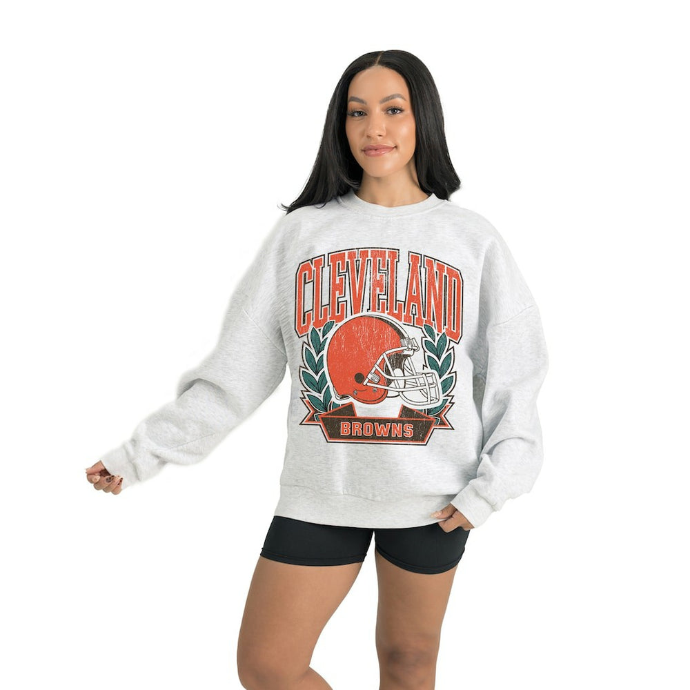 NFL Cleveland Browns Gameday Couture Women's Heritage Premium Fleece Pullover Sweatshirt