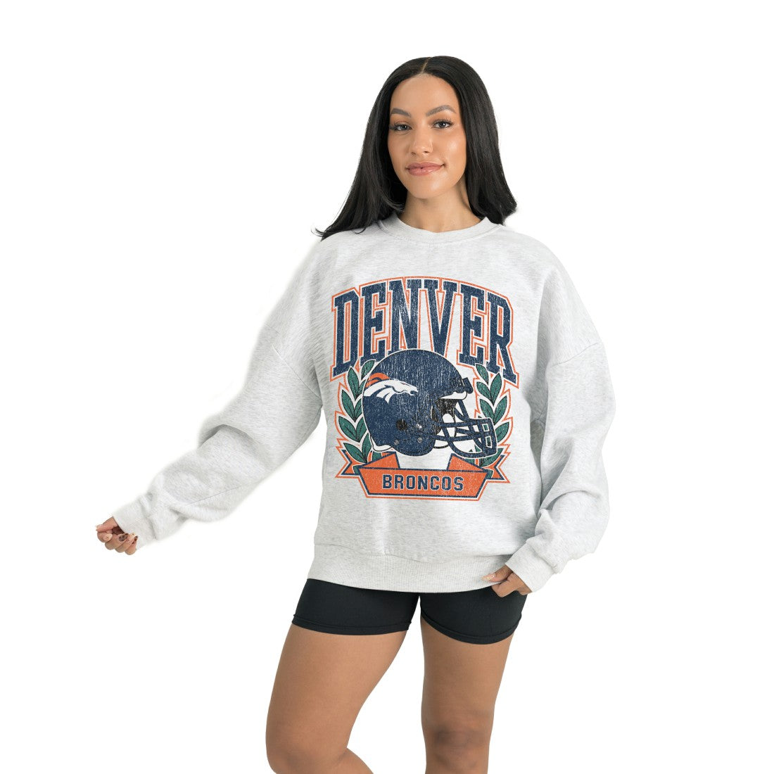 NFL Denver Broncos Gameday Couture Women's Heritage Premium Fleece Pullover Sweatshirt