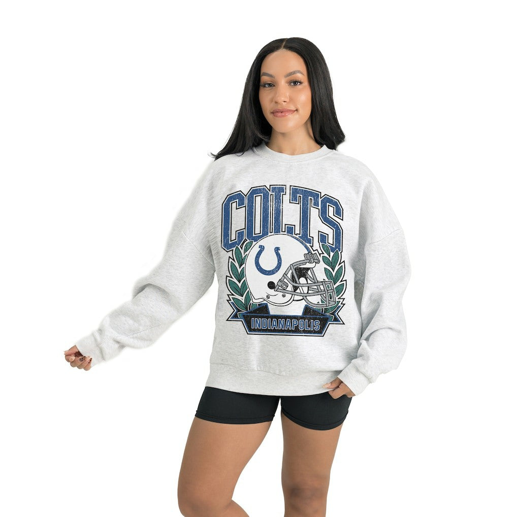 NFL Indianapolis Colts Gameday Couture Women's Heritage Premium Fleece Pullover Sweatshirt
