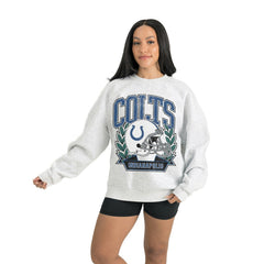 NFL Indianapolis Colts Gameday Couture Women's Heritage Premium Fleece Pullover Sweatshirt