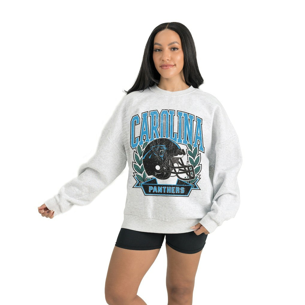 NFL Carolina Panthers Gameday Couture Women's Heritage Premium Fleece Pullover Sweatshirt