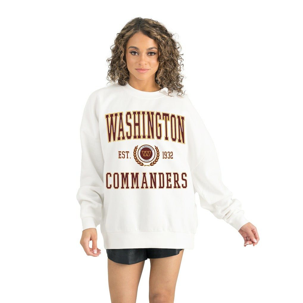 NFL Washington Commanders Gameday Couture Women's Timeless Triumph Premium Fleece Pullover Sweatshirt