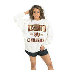 NFL Washington Commanders Gameday Couture Women's Timeless Triumph Premium Fleece Pullover Sweatshirt