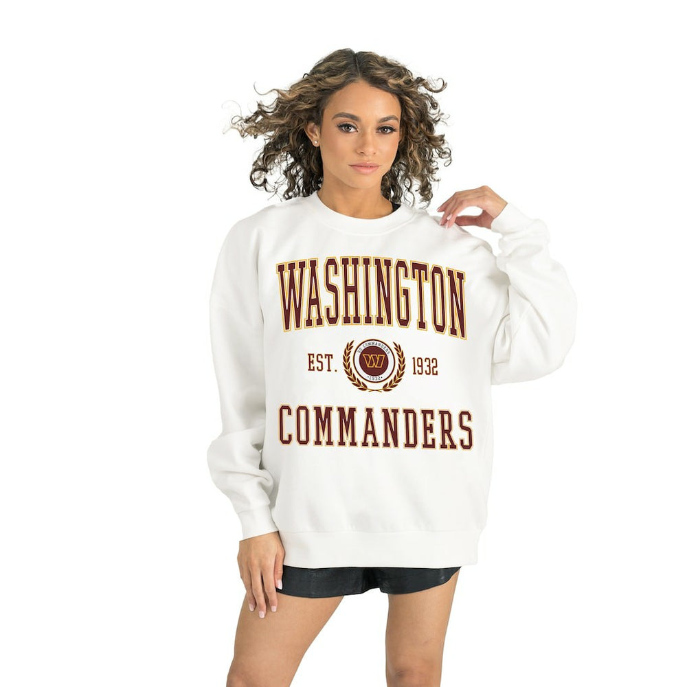NFL Washington Commanders Gameday Couture Women's Timeless Triumph Premium Fleece Pullover Sweatshirt