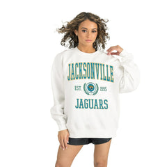 NFL Jacksonville Jaguars Gameday Couture Women's Timeless Triumph Premium Fleece Pullover Sweatshirt