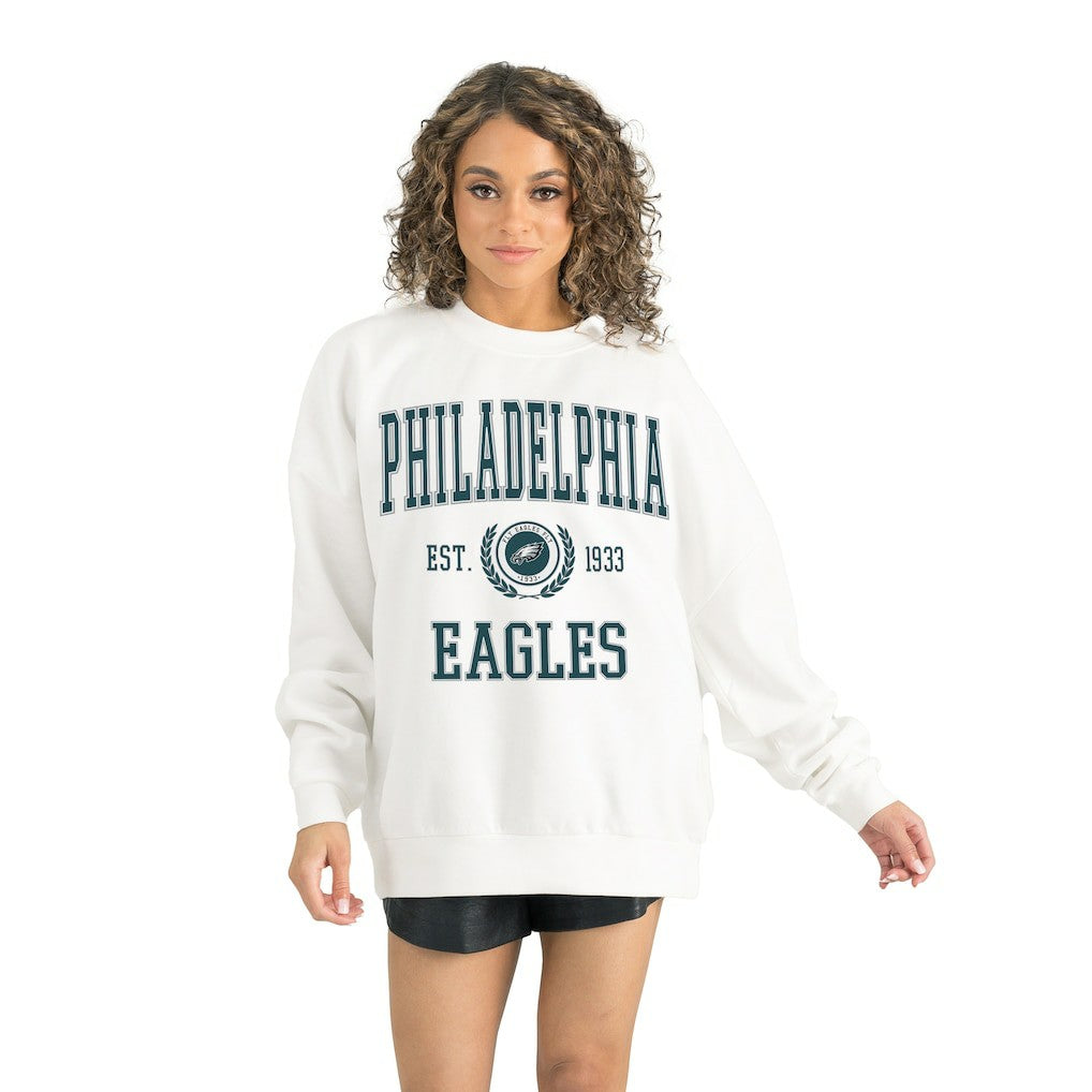 NFL Philadelphia Eagles Gameday Couture Women's Timeless Triumph Premium Fleece Pullover Sweatshirt