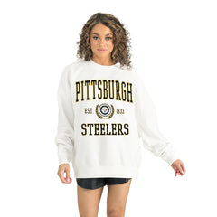 NFL Pittsburgh Steelers Gameday Couture Women's Timeless Triumph Premium Fleece Pullover Sweatshirt