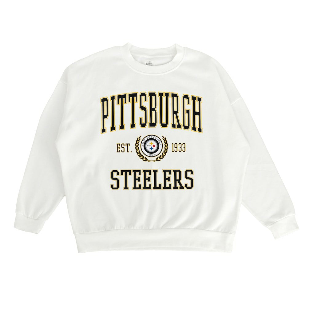 NFL Pittsburgh Steelers Gameday Couture Women's Timeless Triumph Premium Fleece Pullover Sweatshirt