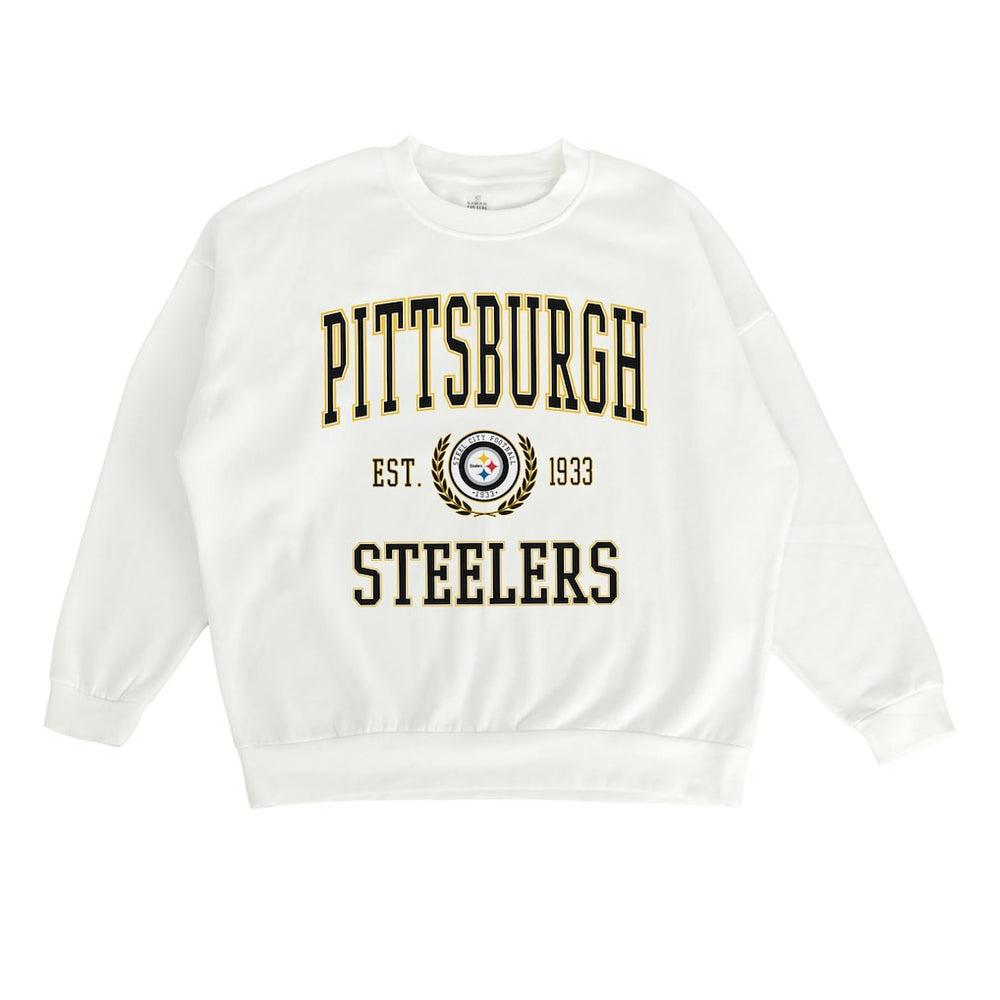 NFL Pittsburgh Steelers Gameday Couture Women's Timeless Triumph Premium Fleece Pullover Sweatshirt