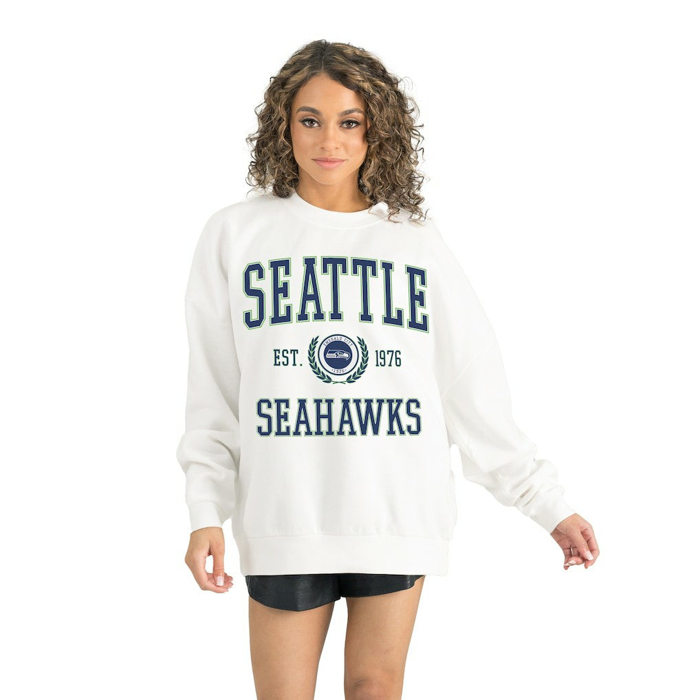 NFL Seattle Seahawks Gameday Couture Women's Timeless Triumph Premium Fleece Pullover Sweatshirt