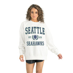 NFL Seattle Seahawks Gameday Couture Women's Timeless Triumph Premium Fleece Pullover Sweatshirt