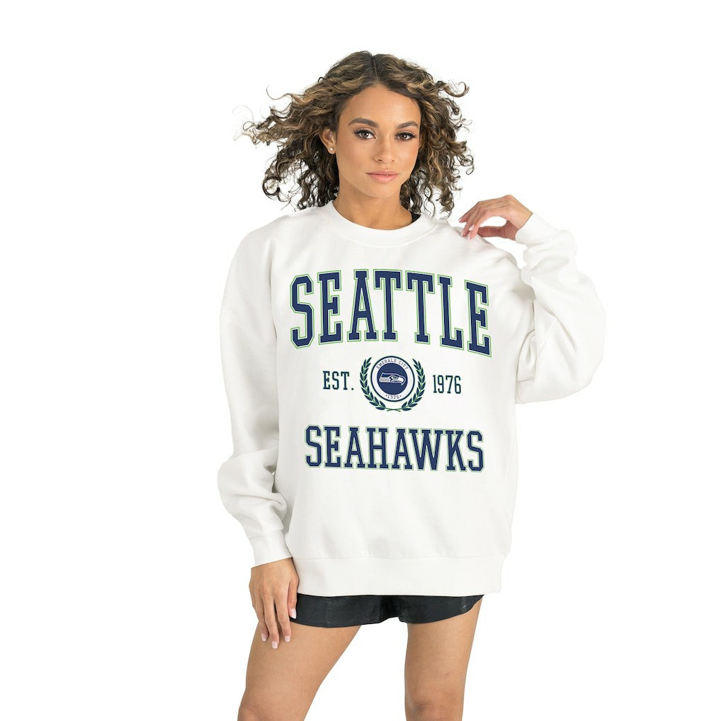 NFL Seattle Seahawks Gameday Couture Women's Timeless Triumph Premium Fleece Pullover Sweatshirt