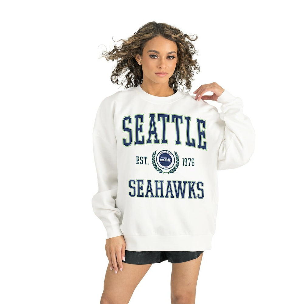 NFL Seattle Seahawks Gameday Couture Women's Timeless Triumph Premium Fleece Pullover Sweatshirt