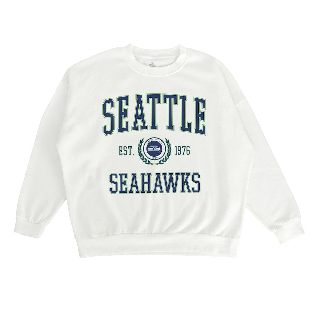 NFL Seattle Seahawks Gameday Couture Women's Timeless Triumph Premium Fleece Pullover Sweatshirt