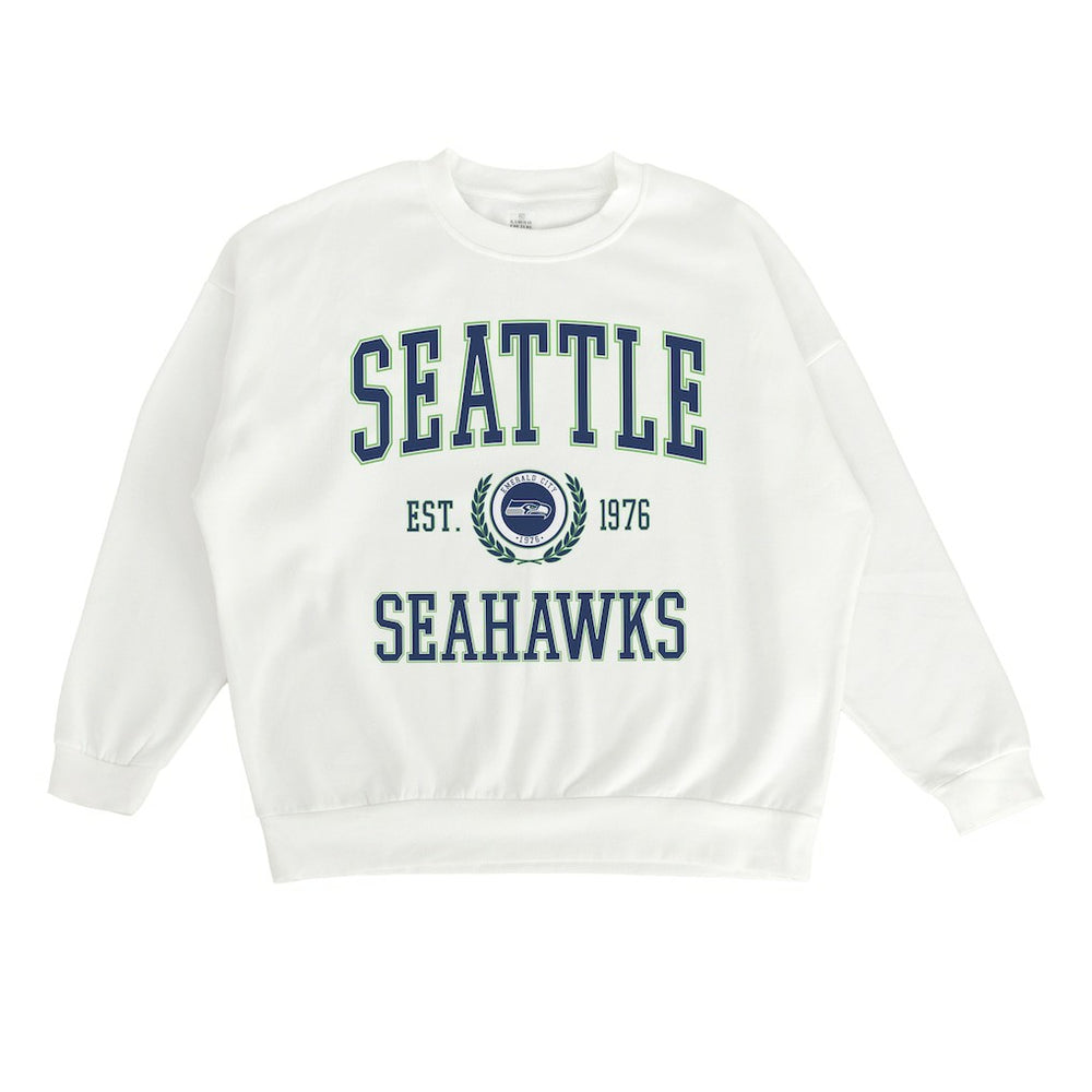 NFL Seattle Seahawks Gameday Couture Women's Timeless Triumph Premium Fleece Pullover Sweatshirt