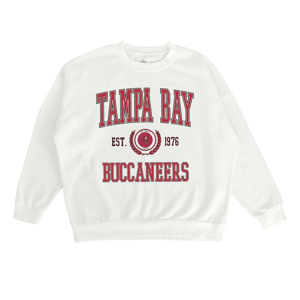 NFL Tampa Bay Buccaneers Gameday Couture Women's Timeless Triumph Premium Fleece Pullover Sweatshirt