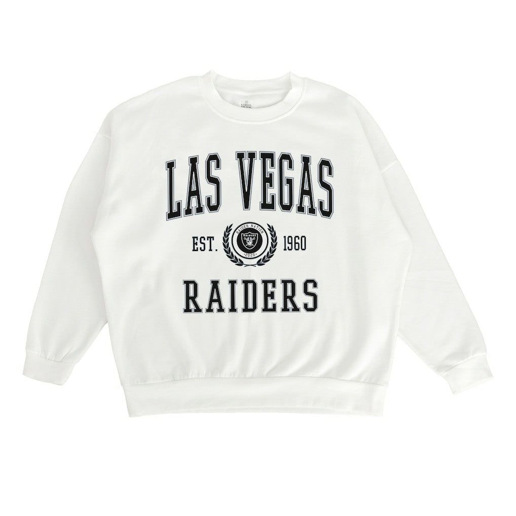 NFL Las Vegas Raiders Gameday Couture Women's Timeless Triumph Premium Fleece Pullover Sweatshirt