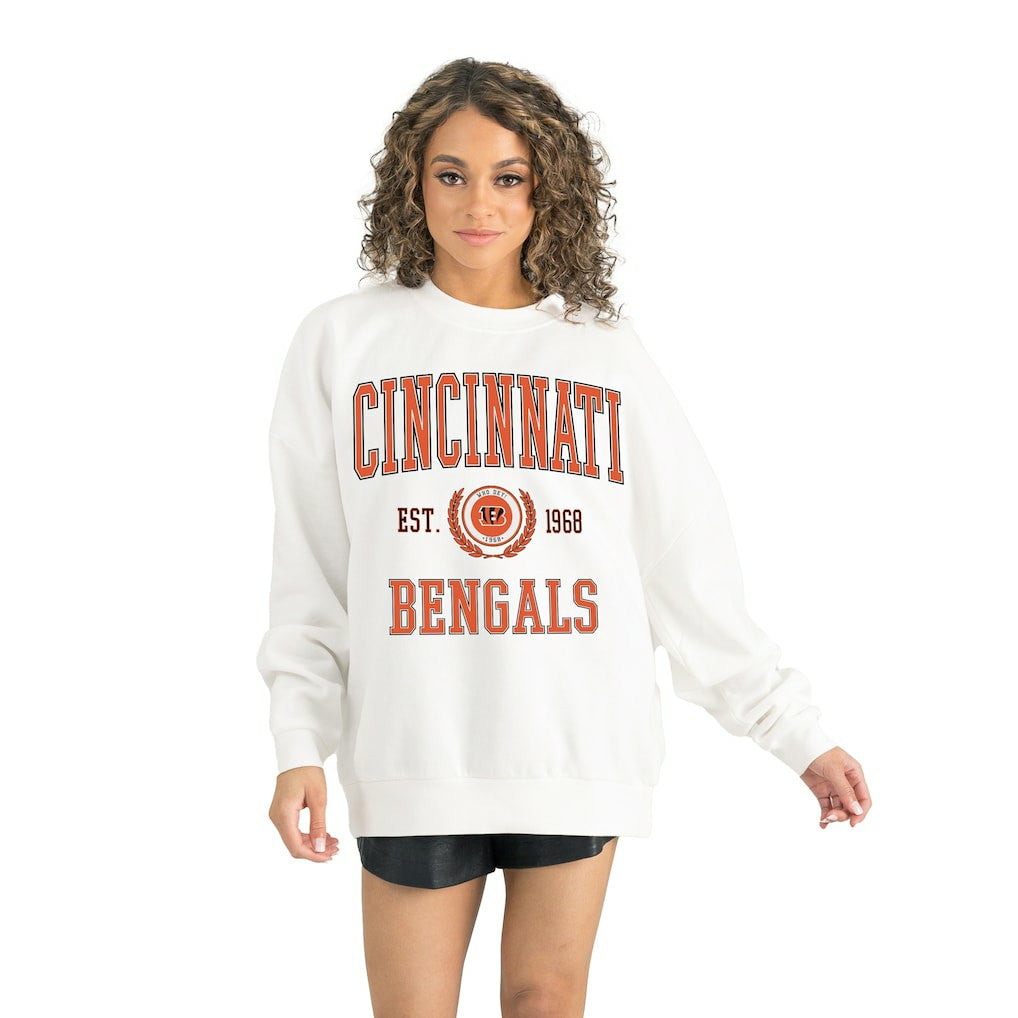 NFL Cincinnati Bengals Gameday Couture Women's Timeless Triumph Premium Fleece Pullover Sweatshirt
