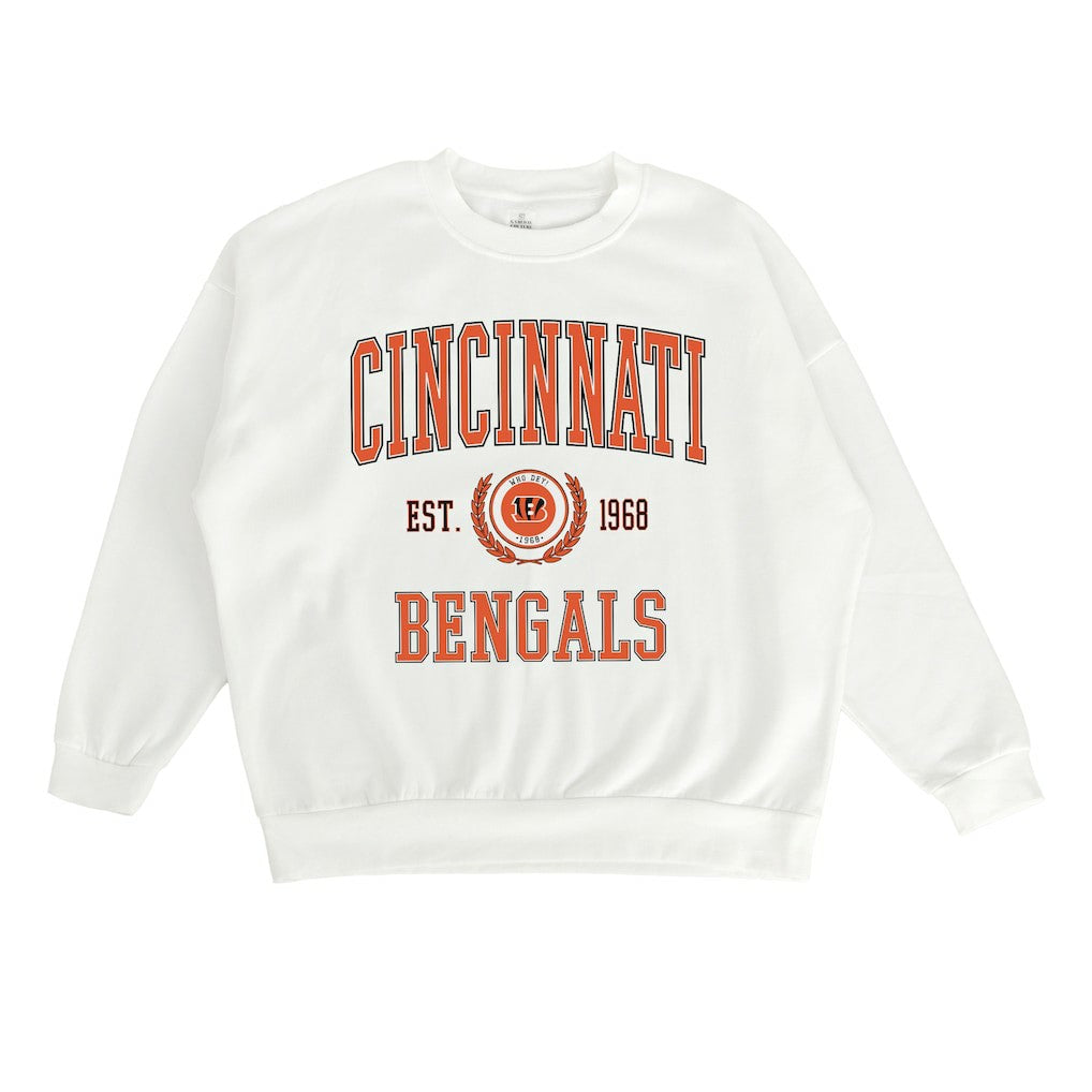 NFL Cincinnati Bengals Gameday Couture Women's Timeless Triumph Premium Fleece Pullover Sweatshirt