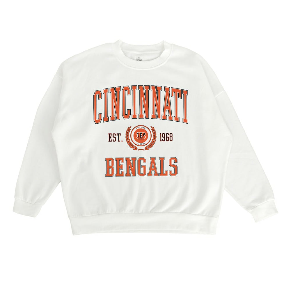 NFL Cincinnati Bengals Gameday Couture Women's Timeless Triumph Premium Fleece Pullover Sweatshirt