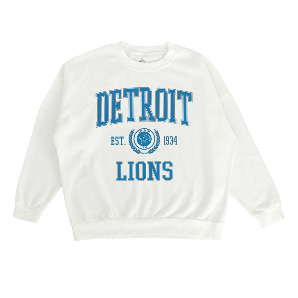 NFL Detroit Lions Gameday Couture Women's Timeless Triumph Premium Fleece Pullover Sweatshirt
