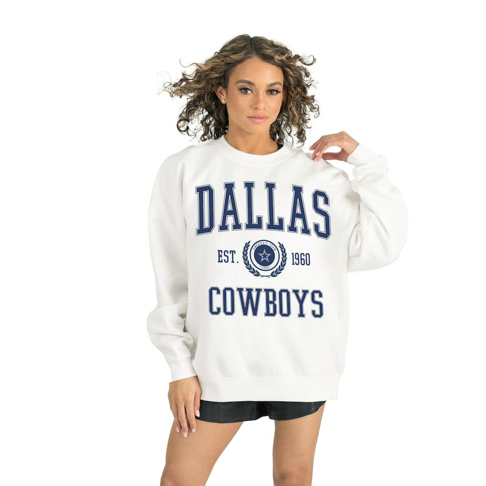 NFL Dallas Cowboys Gameday Couture Women's Timeless Triumph Premium Fleece Pullover Sweatshirt