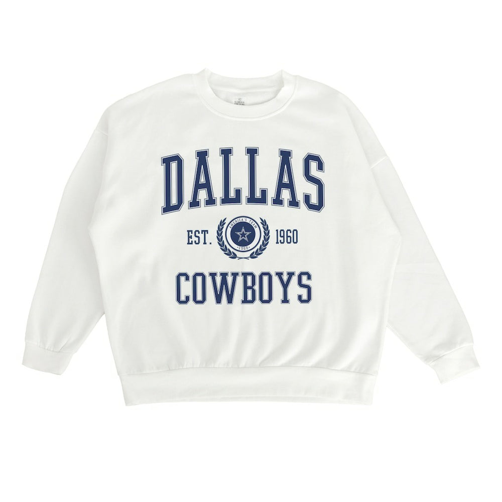 NFL Dallas Cowboys Gameday Couture Women's Timeless Triumph Premium Fleece Pullover Sweatshirt