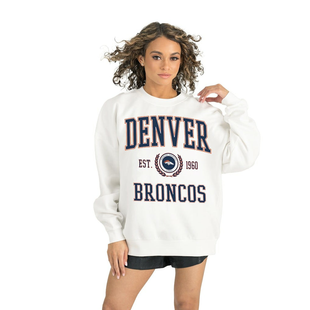 NFL Denver Broncos Gameday Couture Women's Timeless Triumph Premium Fleece Pullover Sweatshirt