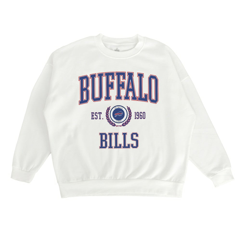 NFL Buffalo Bills Gameday Couture Women's Timeless Triumph Premium Fleece Pullover Sweatshirt