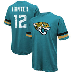 NFL Jacksonville Jaguars Travis Hunter  Majestic Threads 2025 NFL Draft First Round Pick Oversized T-Shirt