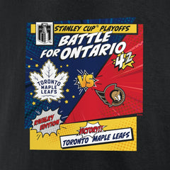 Toronto Maple Leafs vs. Ottawa Senators 2025 Stanley Cup Playoffs Rivalry Comic Pop T-Shirt