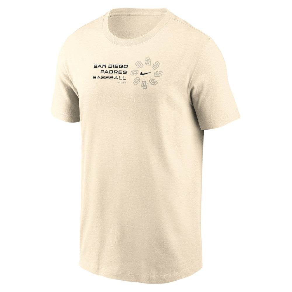 San Diego Padres Pinwheel Lockup T-Shirt - Natural | Nike