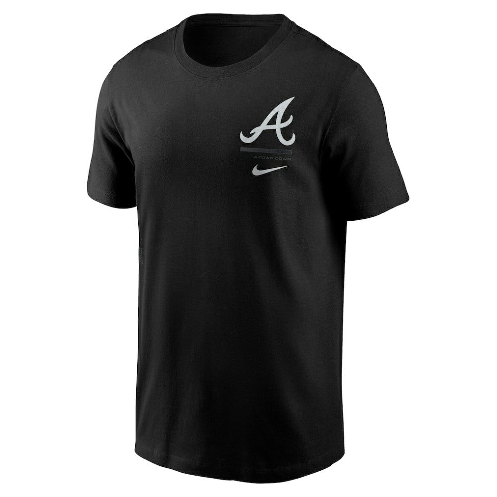 Atlanta Braves  Bar Loading T-Shirt - Black | Nike