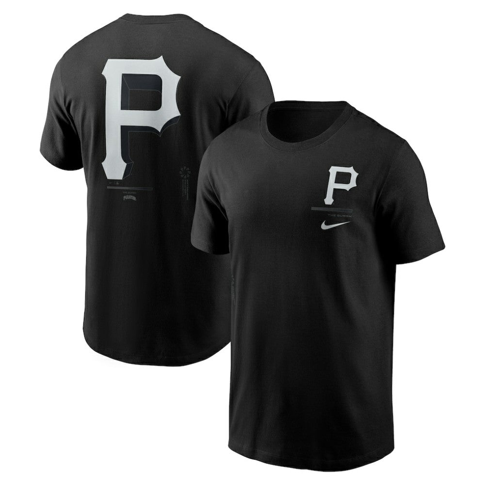 Pittsburgh Pirates  Bar Loading T-Shirt - Black | Nike