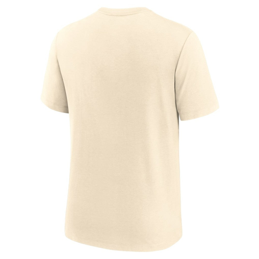 Detroit Tigers Wordmark Tri-Blend T-Shirt - Natural | Nike