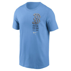 Boston Red Sox Record Shattered T-Shirt - Light Blue | Nike