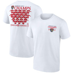 Florida Panthers Fanatics 2025 Stanley Cup Champions Jersey Roster T-Shirt
