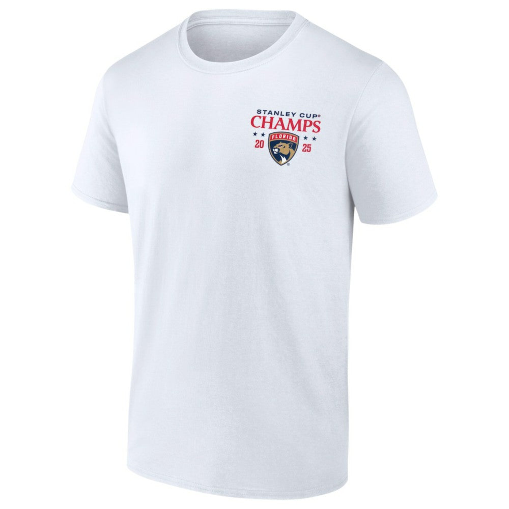 Florida Panthers Fanatics 2025 Stanley Cup Champions Jersey Roster T-Shirt