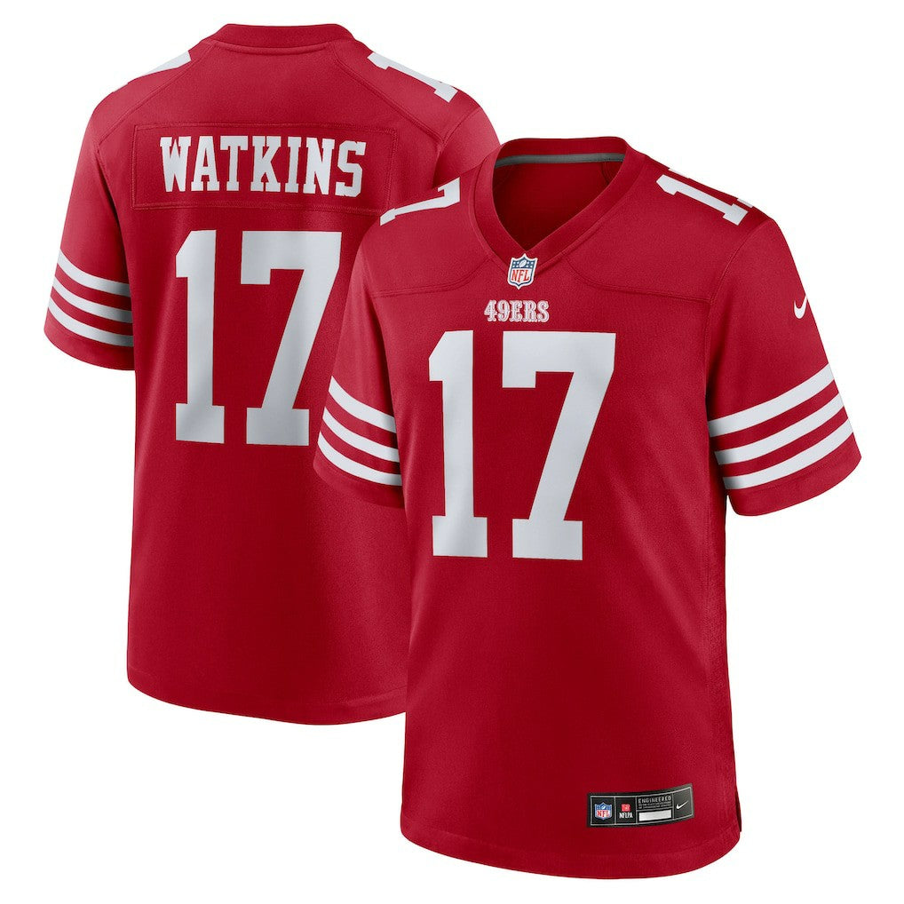 NFL San Francisco 49ers Jordan Watkins  Team Game Jersey