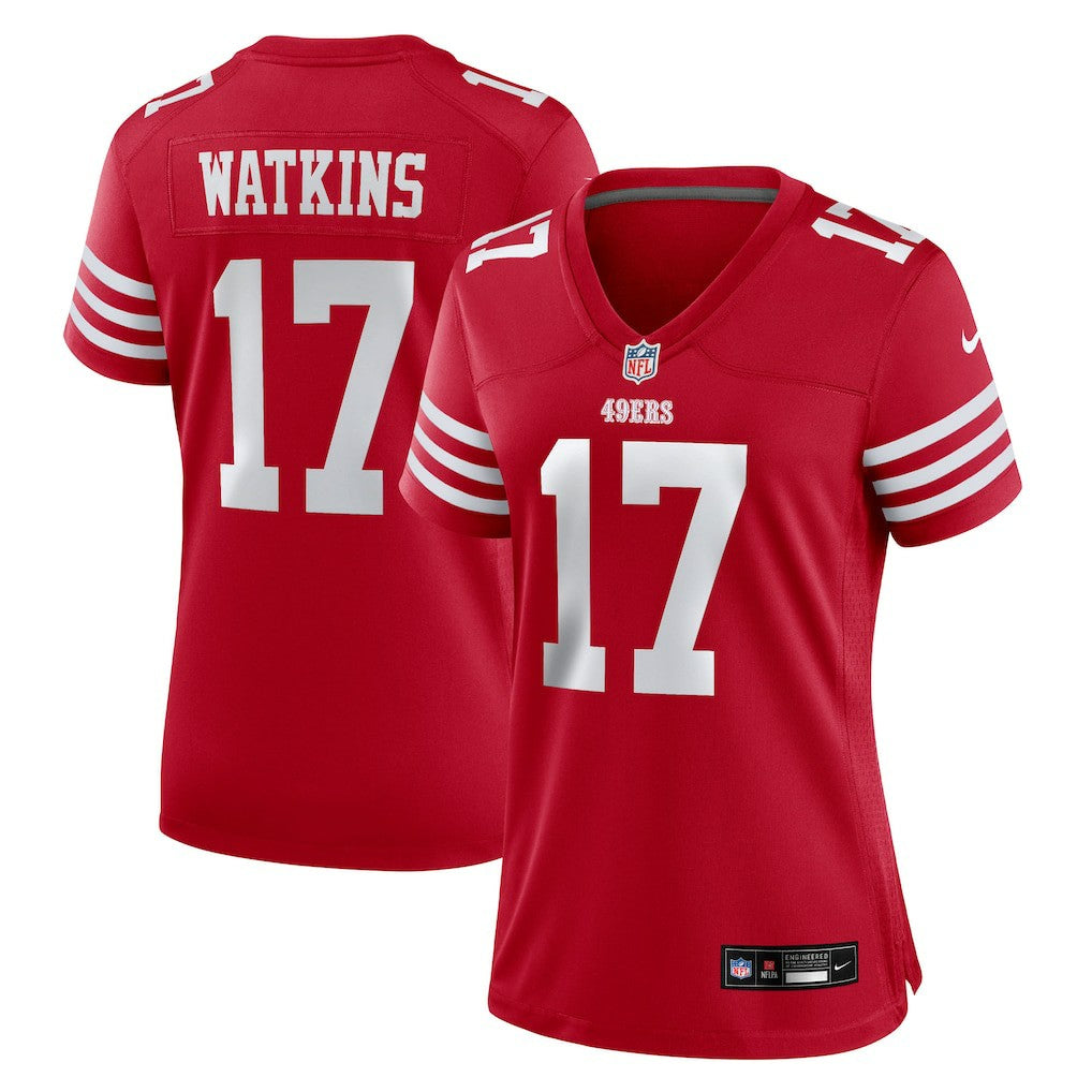 NFL San Francisco 49ers Jordan Watkins  Women's Team Game Jersey