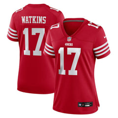 NFL San Francisco 49ers Jordan Watkins  Women's Team Game Jersey