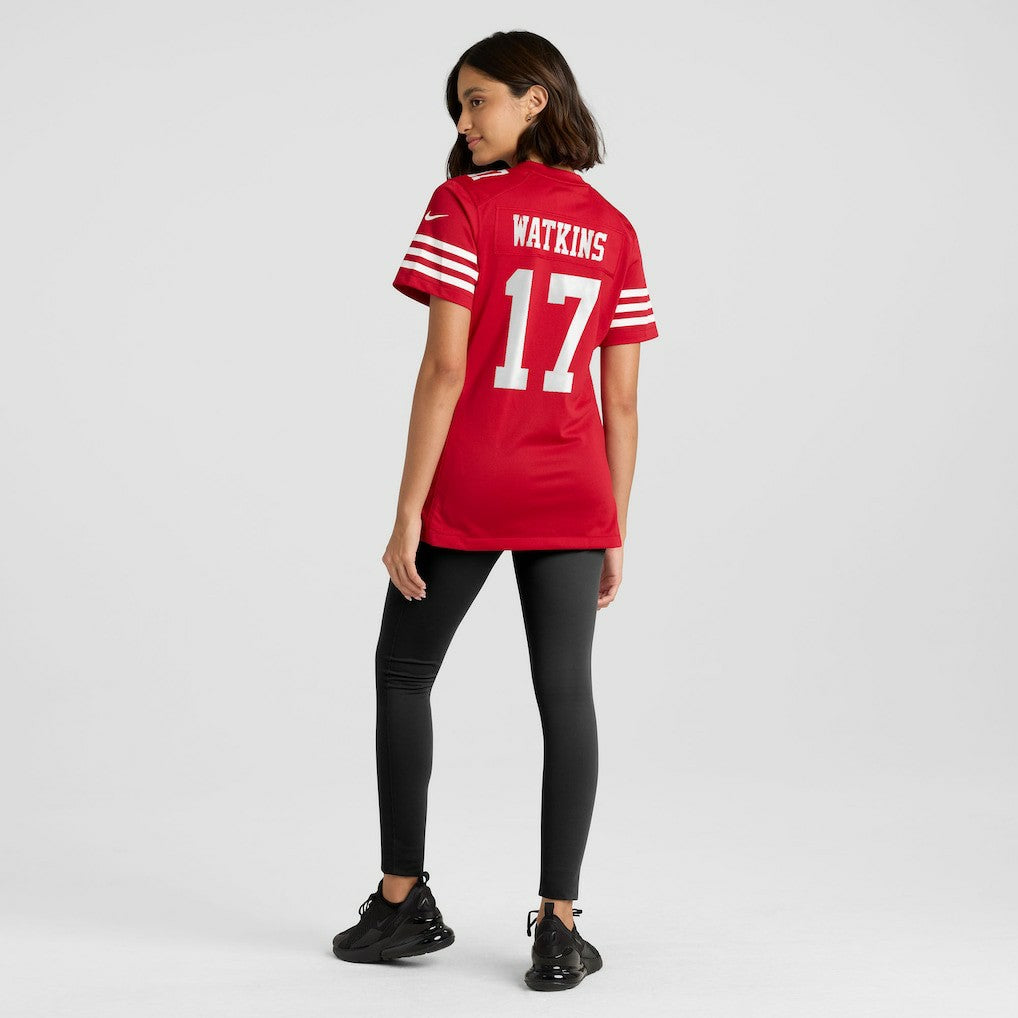 NFL San Francisco 49ers Jordan Watkins  Women's Team Game Jersey