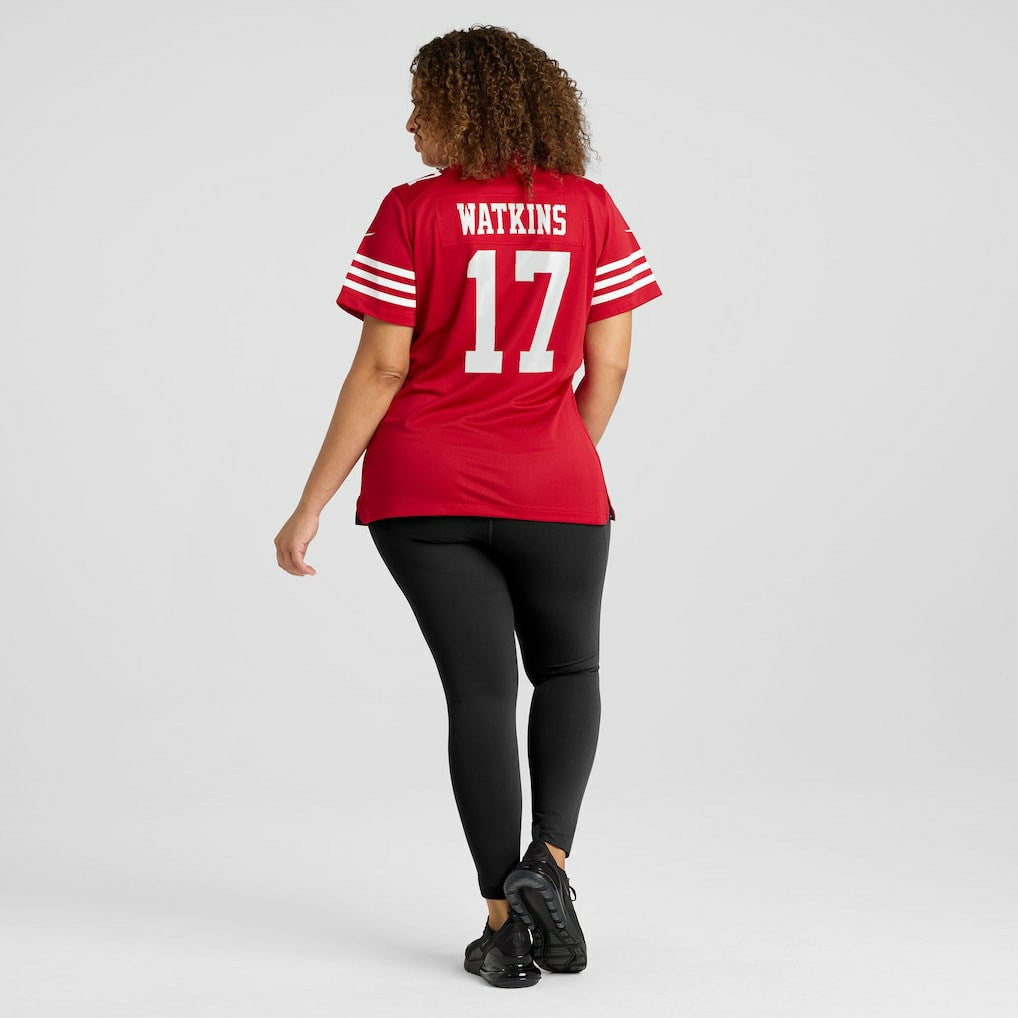 NFL San Francisco 49ers Jordan Watkins  Women's Team Game Jersey
