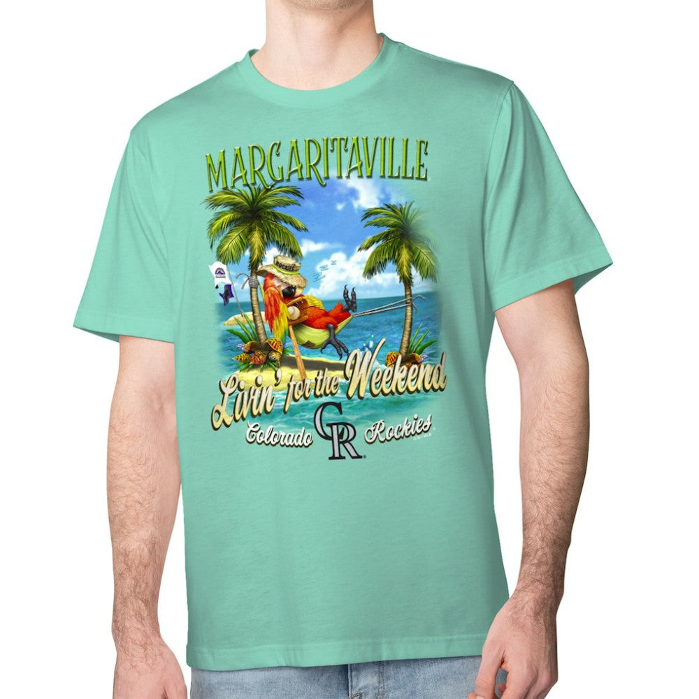 Colorado Rockies Margaritaville Livin' for the Weekend T-Shirt - Mint